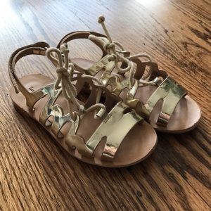 Zara Gold Sandals. Only worn a few times.